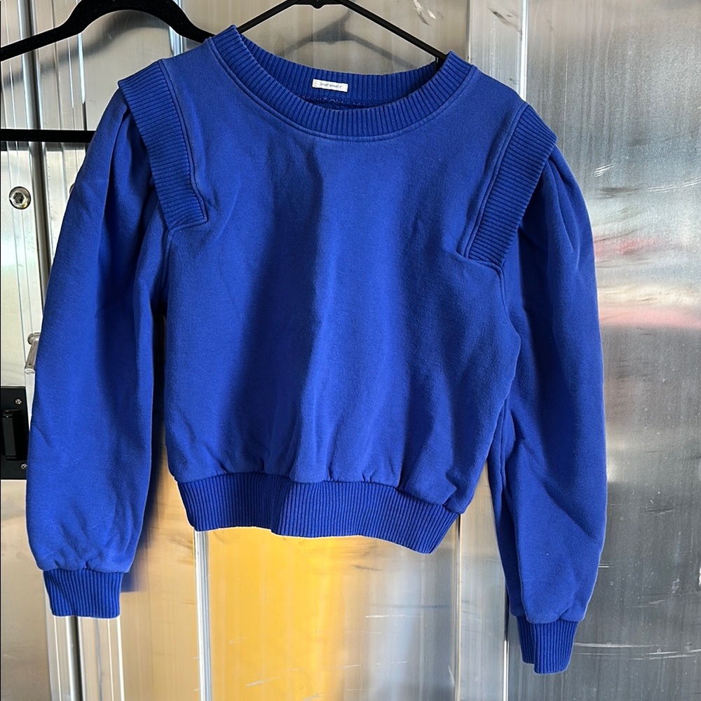 Mother Blue Long Sleeve Sweater